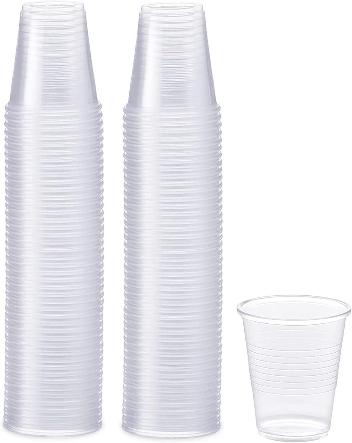imagePAMI Disposable Plastic Cups Bpa Drinking Glasses for Parties Cold Drinks Smoothies Jello Cocktails 5 Oz Pack of 1005 Oz Case of 2400