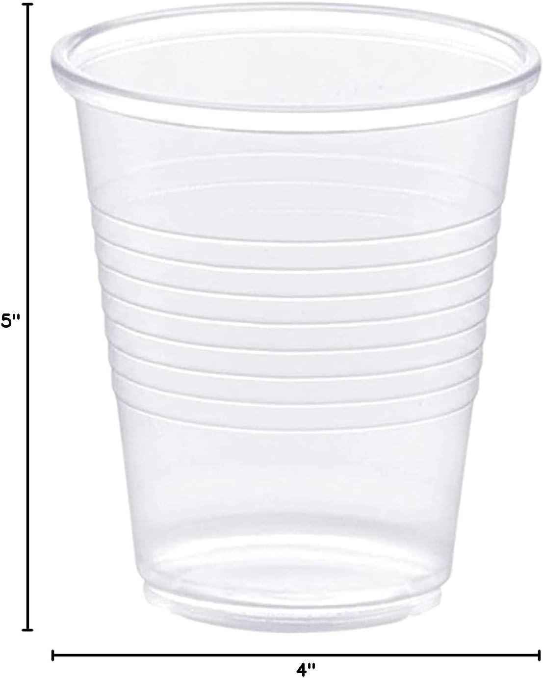imagePAMI Disposable Plastic Cups Bpa Drinking Glasses for Parties Cold Drinks Smoothies Jello Cocktails 5 Oz Pack of 1005 Oz Case of 2400