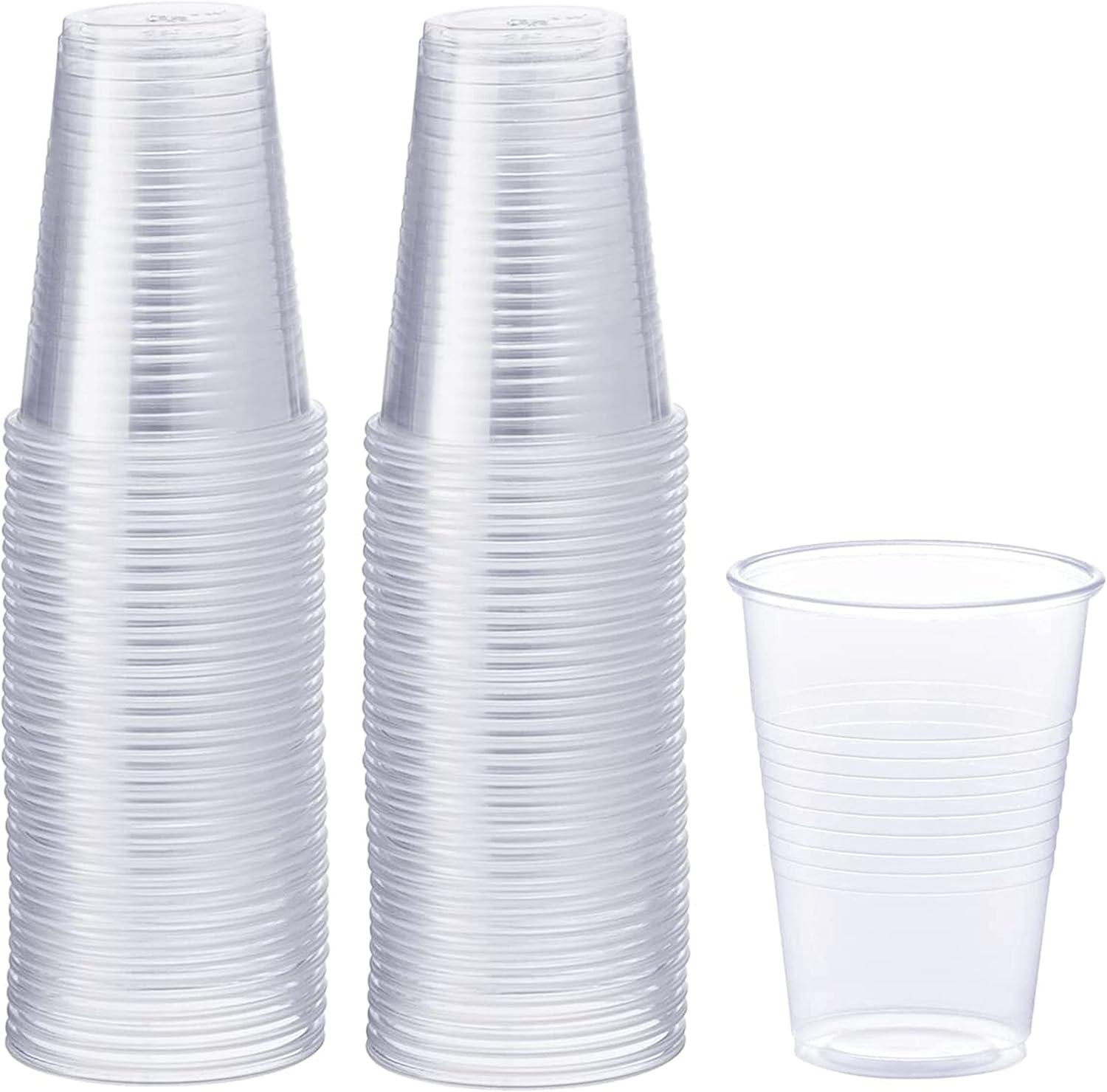 imagePAMI Disposable Plastic Cups Bpa Drinking Glasses for Parties Cold Drinks Smoothies Jello Cocktails 5 Oz Pack of 1007 Oz Case of 1200