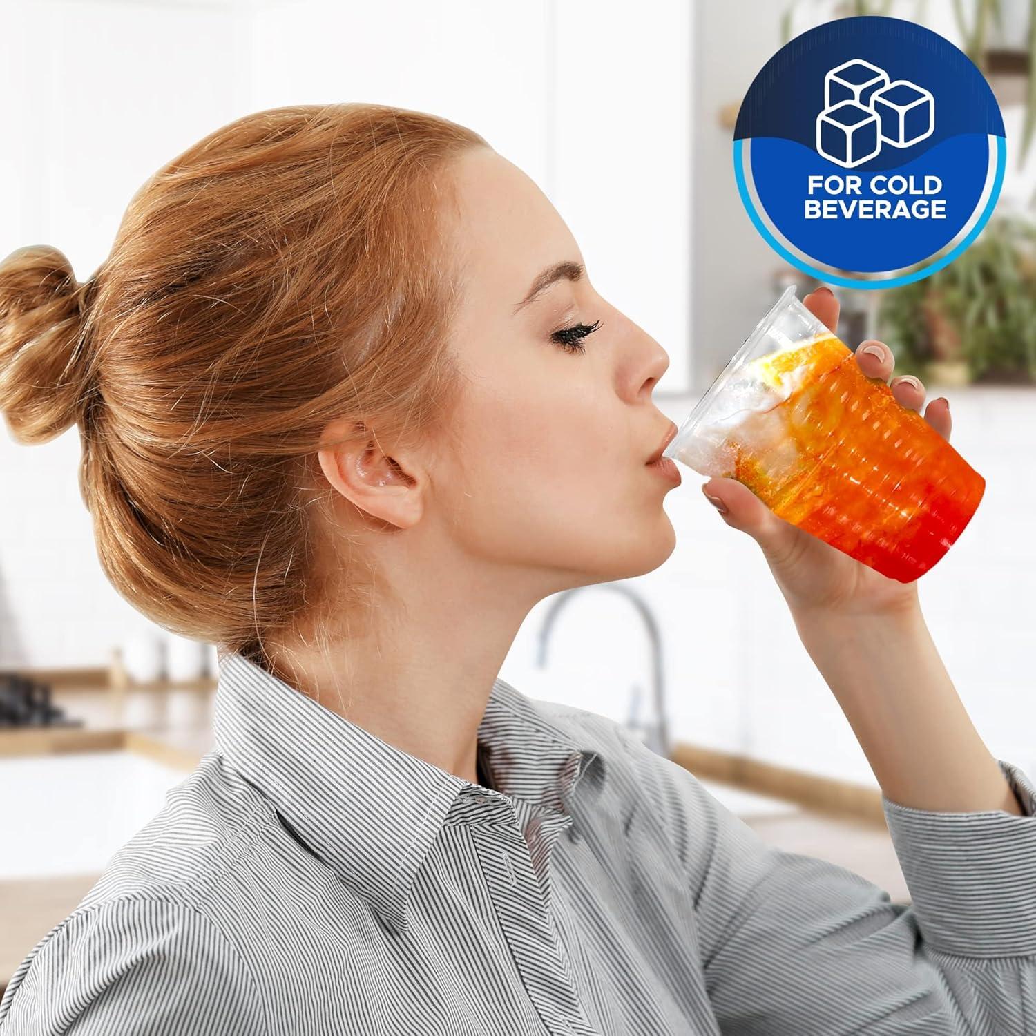imagePAMI Disposable Plastic Cups Bpa Drinking Glasses for Parties Cold Drinks Smoothies Jello Cocktails 5 Oz Pack of 1007 Oz Case of 1200