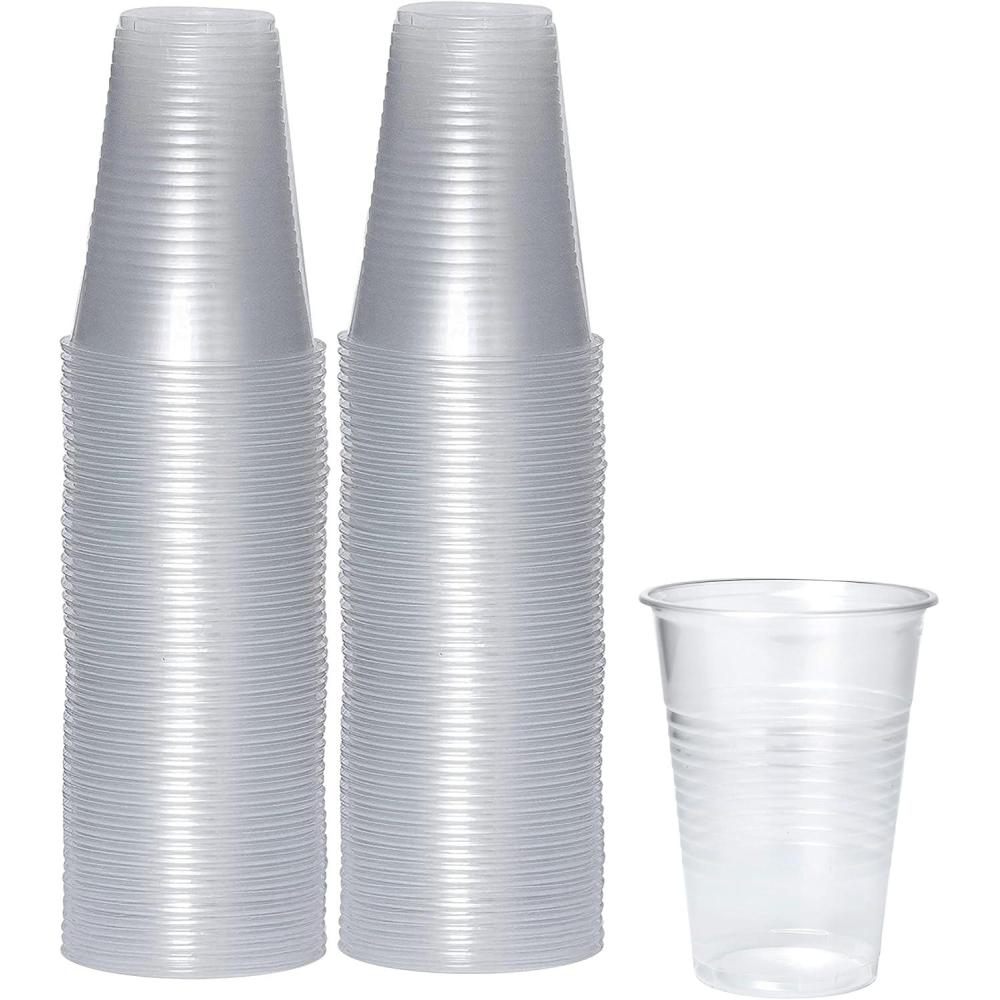 imagePAMI Disposable Plastic Cups Bpa Drinking Glasses for Parties Cold Drinks Smoothies Jello Cocktails 5 Oz Pack of 1009 Oz Pack of 80