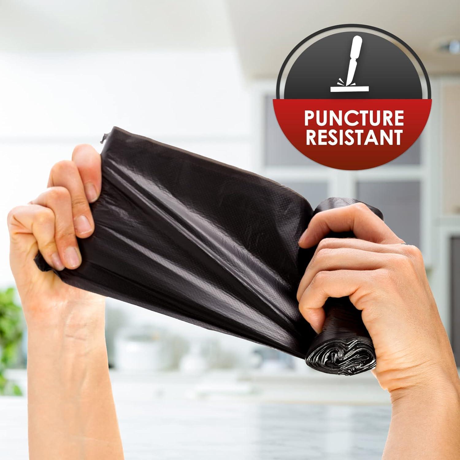 imagePAMI Large 33Gallon ScentFree Trash Bags 60Pack Black