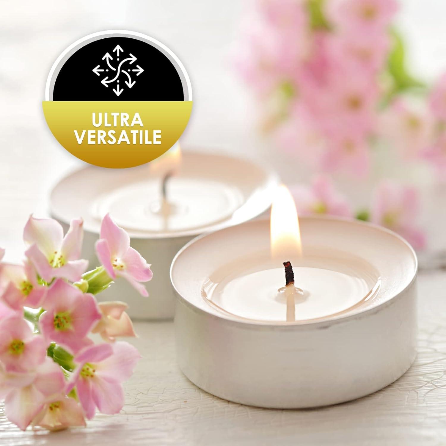 imagePAMI Premium LongLasting Tealight Candles 16Piece Bag with 25 Hours Burning Time Paraffin Tealights with Beautiful Flame Round Candles Perfect for Votive Candle Holders16Piece Bag