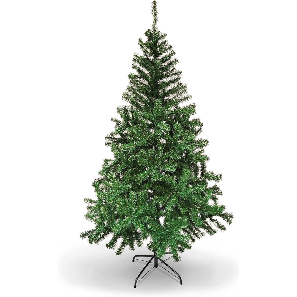 imagePAMI Artificial Christmas Tree 6ft Douglas Fir Tree with 802 Tips Green Christmas Tree with Metal Stand EasyAssembly FoldUp Realistic Xmas Tree for Holiday Home Dcor