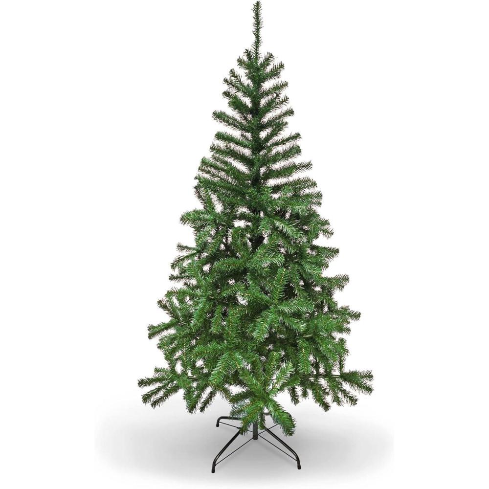 imagePAMI Artificial Christmas Tree 6ft Fraser Fir Tree with 550 Tips Green Christmas Tree with Metal Stand EasyAssembly FoldUp Realistic Xmas Tree for Holiday Home Dcor